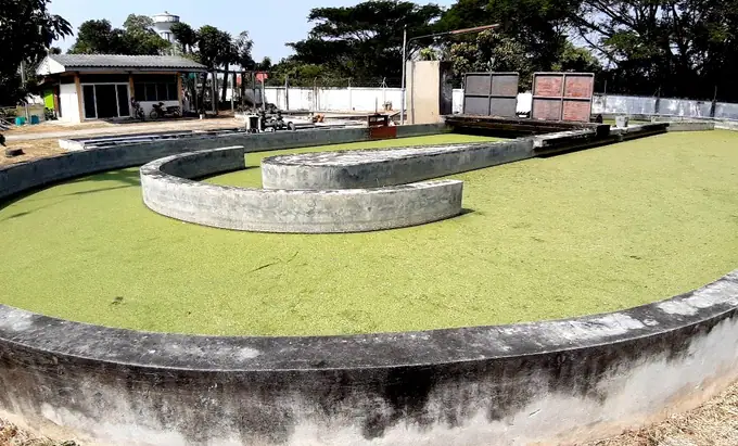 โรงบ่อบำบัดน้ำเสียของวิทยาลัย