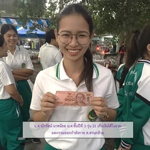 น.ส.จุไรรัตน์ นาคน้อย เก็บเงินได้คืนเจ้าของ