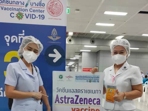 จิตอาสา ศูนย์ฉีดวัคซีนกลางบางซื่อ 21 กันยายน 2564