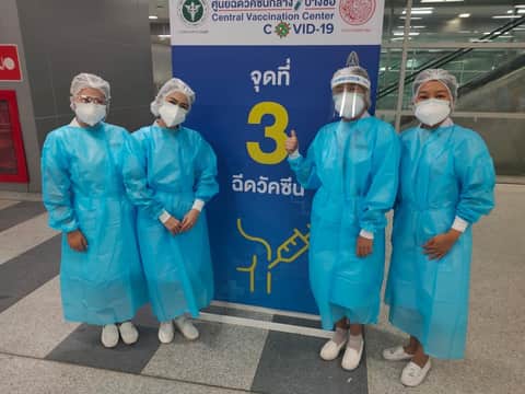 จิตอาสา ศูนย์ฉีดวัคซีนกลางบางซื่อ 2 กันยายน 2564