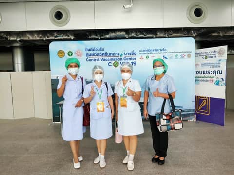 จิตอาสา ศูนย์ฉีดวัคซีนกลางบางซื่อ 2 กันยายน 2564
