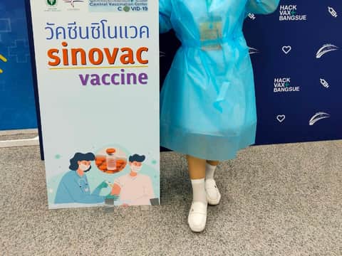 จิตอาสา ศูนย์ฉีดวัคซีนกลางบางซื่อ 2 กันยายน 2564