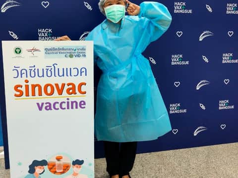 จิตอาสา ศูนย์ฉีดวัคซีนกลางบางซื่อ 2 กันยายน 2564