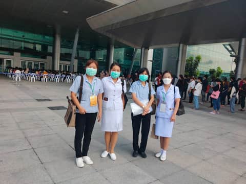 จิตอาสา ศูนย์ฉีดวัคซีนกลางบางซื่อ 20 สิงหาคม 2564
