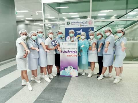จิตอาสา ศูนย์ฉีดวัคซีนกลางบางซื่อ 29 มิถุนายน 2564