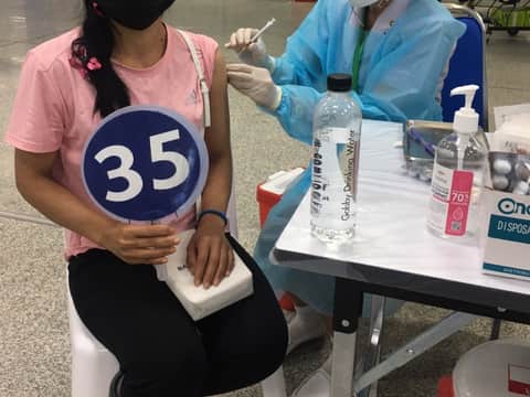 จิตอาสา ศูนย์ฉีดวัคซีนกลางบางซื่อ 29 มิถุนายน 2564