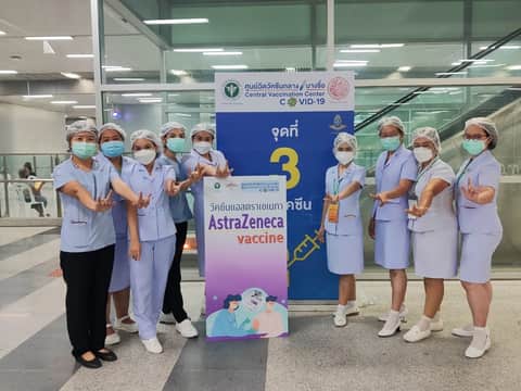จิตอาสา ศูนย์ฉีดวัคซีนกลางบางซื่อ 28 มิถุนายน 2564