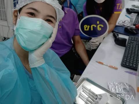 จิตอาสา ศูนย์ฉีดวัคซีนกลางบางซื่อ 28 มิถุนายน 2564