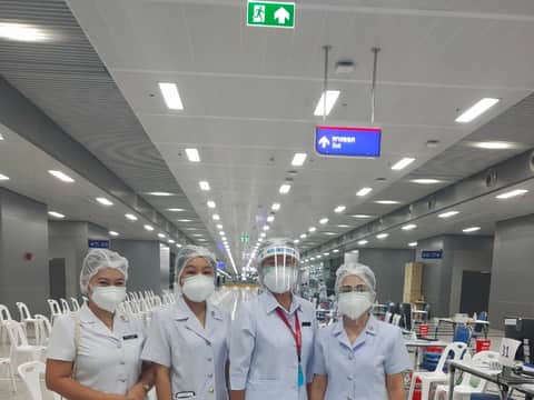 จิตอาสา ศูนย์ฉีดวัคซีนกลางบางซื่อ 24 พฤษภาคม 2564