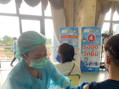 จิตอาสา ศาลาประชาคมบ้านโป่ง 21 กันยายน 2564
