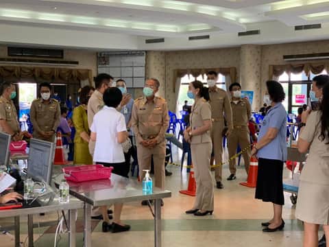 จิตอาสา ศาลาประชาคมบ้านโป่ง 7 มิถุนายน 2564